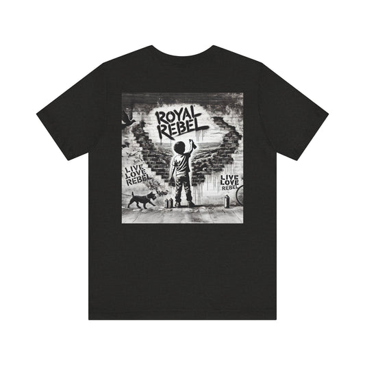 Royal Rebel® Unisex Jersey Tee - Bold Street Art Back Design