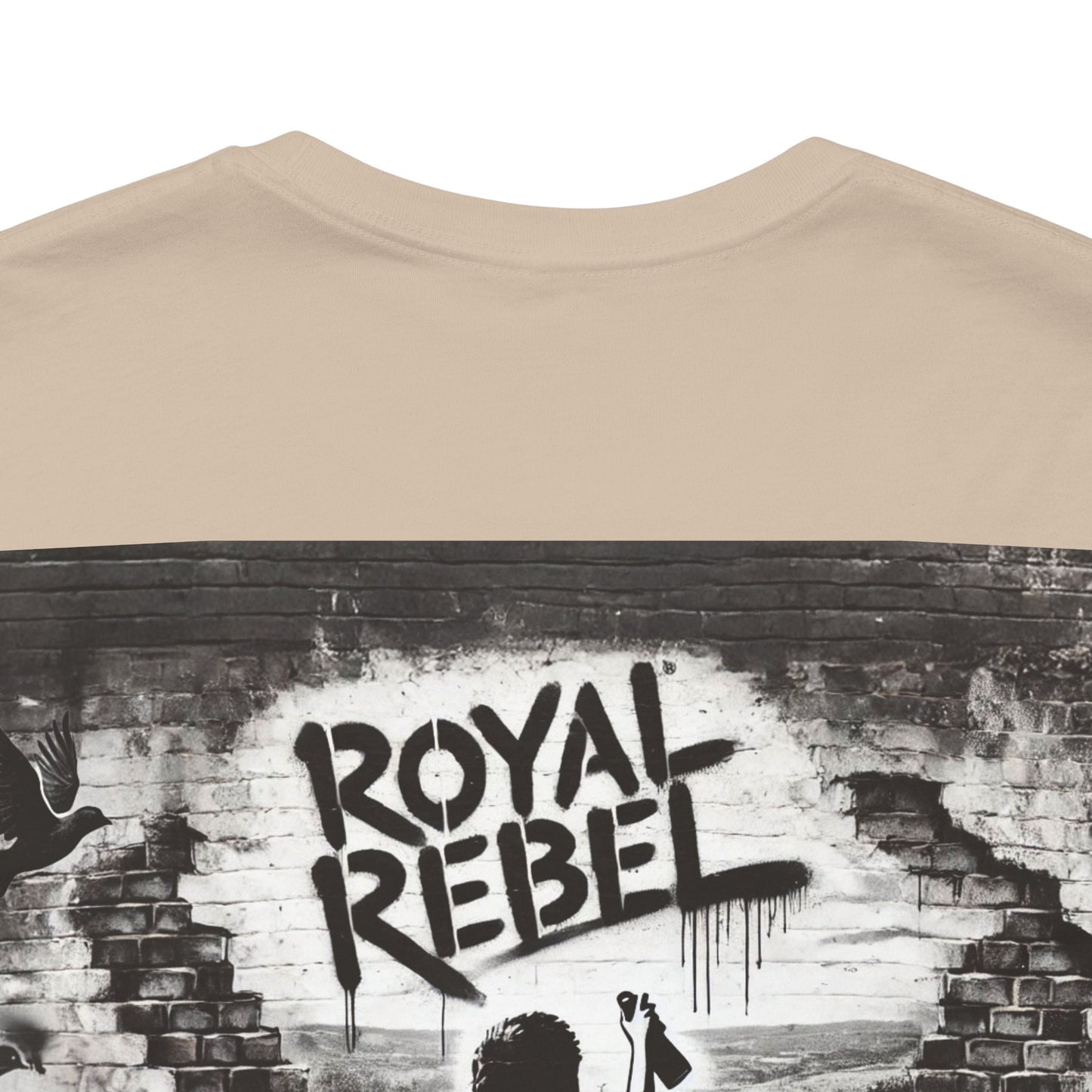 Royal Rebel Unisex Jersey Tee - Bold Street Art Inspired Design