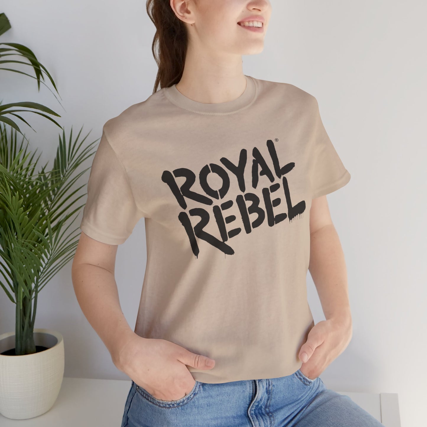 Royal Rebel Unisex Jersey Tee - Bold Street Art Inspired Design