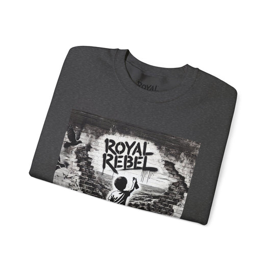 Royal Rebel® Unisex Crewneck Sweatshirt - Live Love Rebel™ Graphic