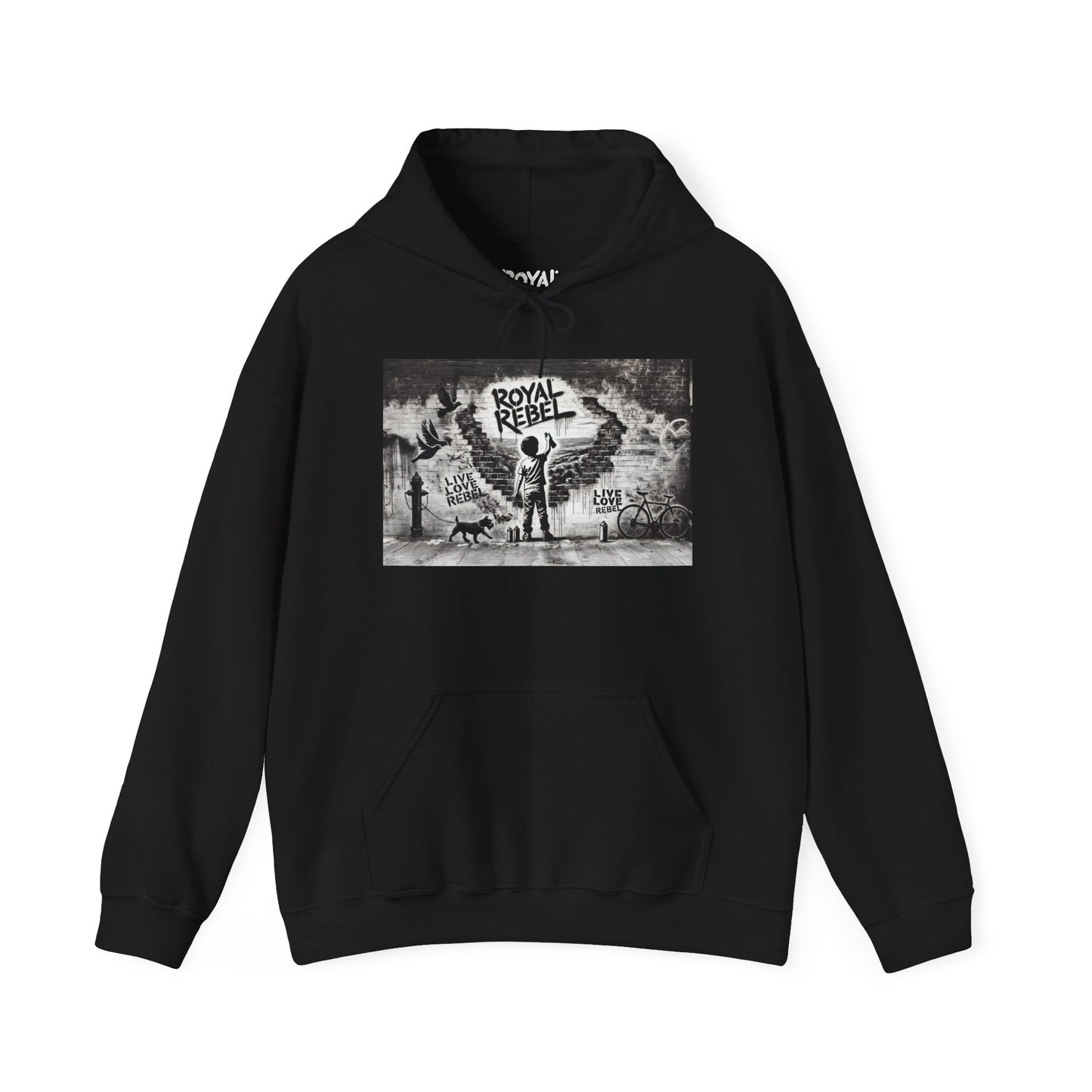 Royal Rebel Unisex Hoodie - Edgy Graphic Sweatshirt for Creative Minds