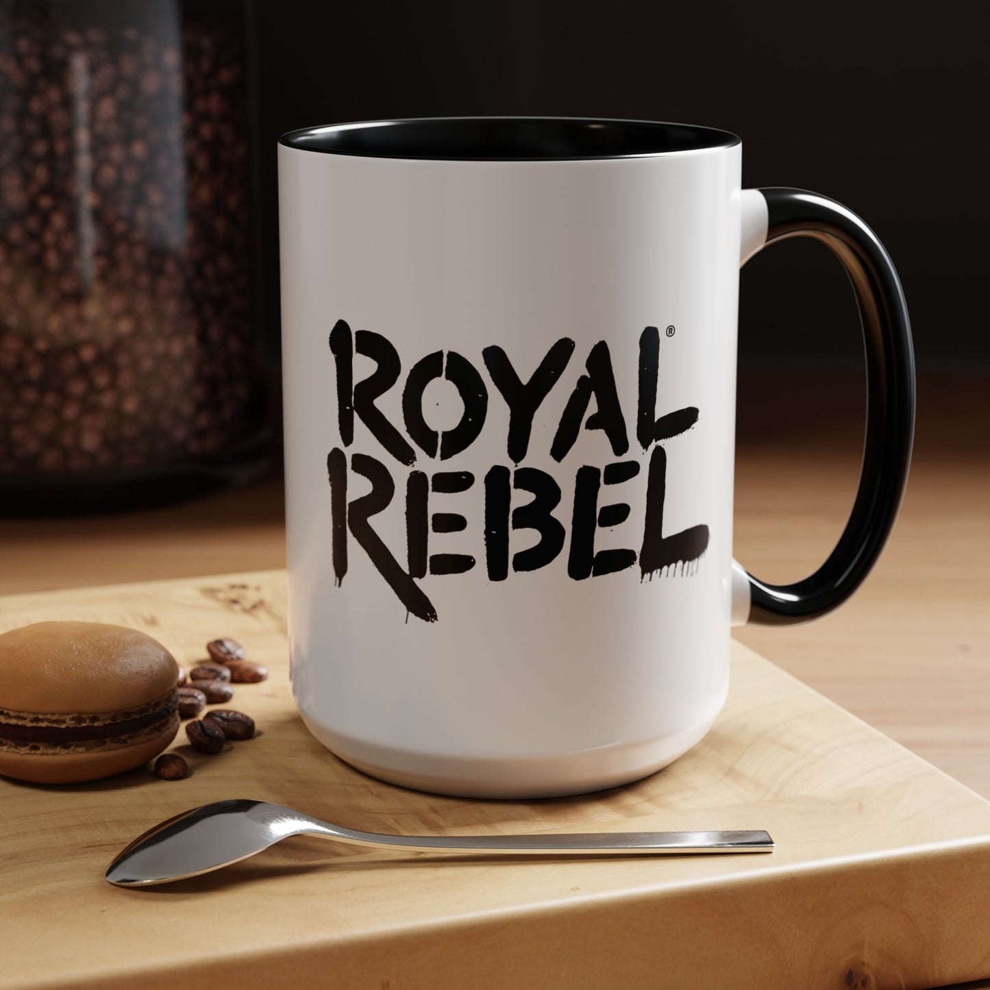Royal Rebel Accent Coffee Mug - Bold Statement Drinkware for Coffee Lovers