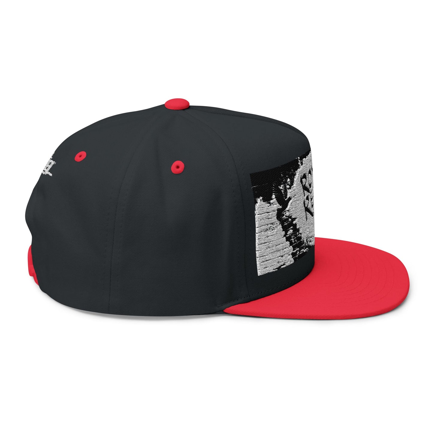 Royal Rebel® Embroidered Flat Bill Cap - Graffiti Wall