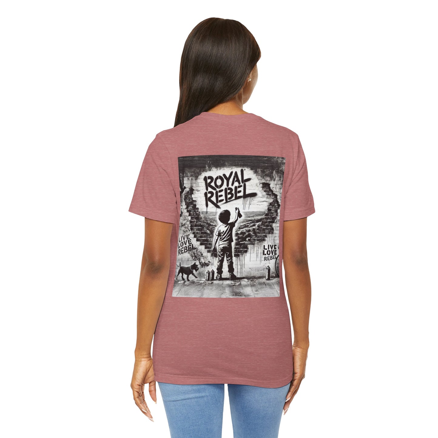 Royal Rebel Unisex Jersey Tee - Bold Street Art Inspired Design