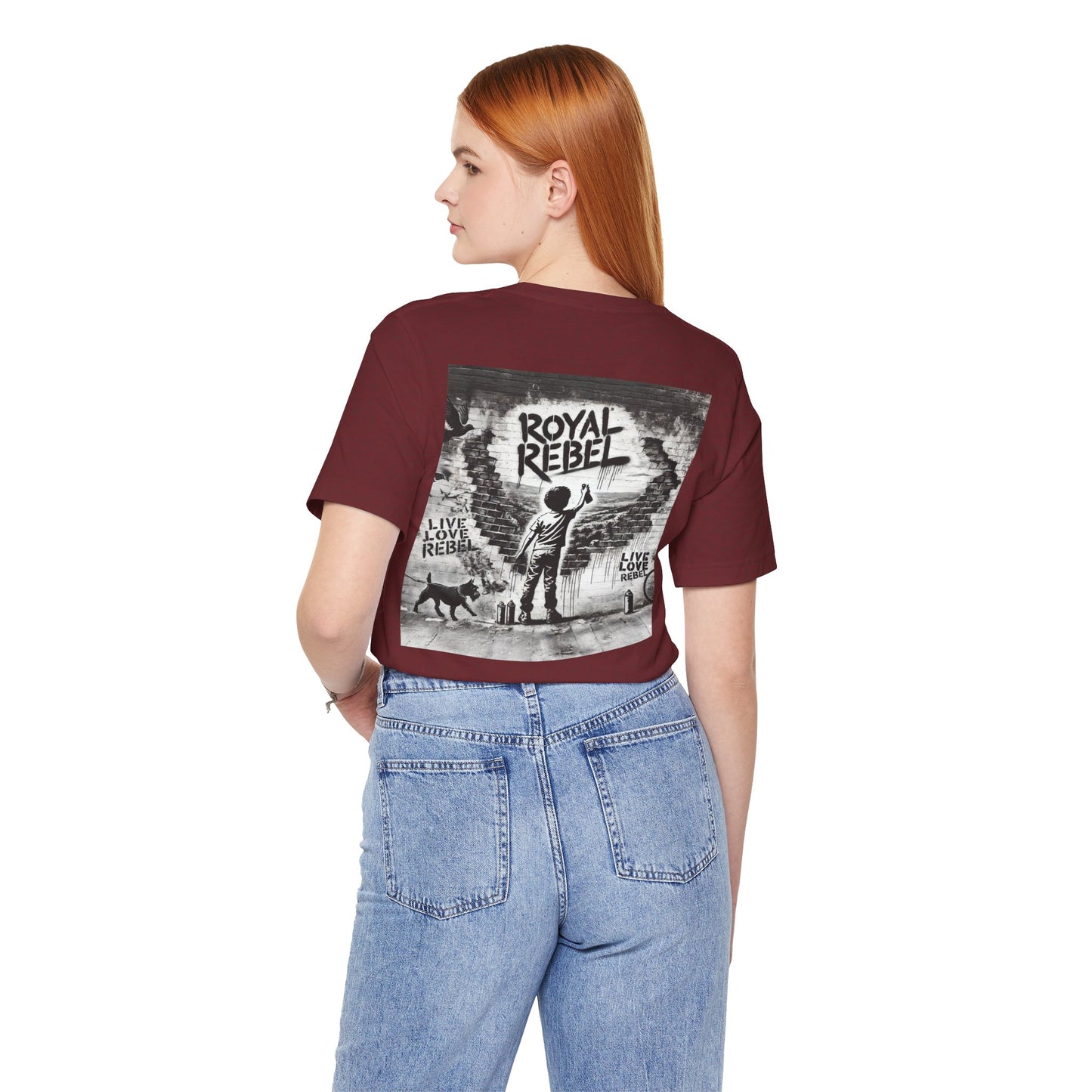 Royal Rebel Unisex Jersey Tee - Bold Street Art Inspired Design