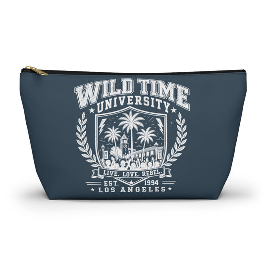 Wild Time™ University Navy Accessory Pouch - Travel Zip Bag