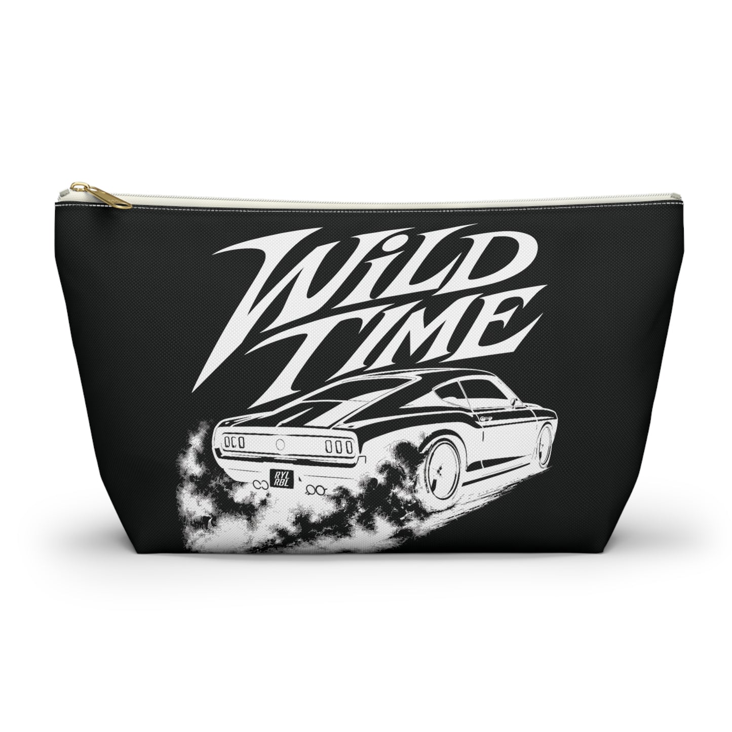 Wild Time™ Street Racer Black Accessory Pouch - Travel Zip Bag