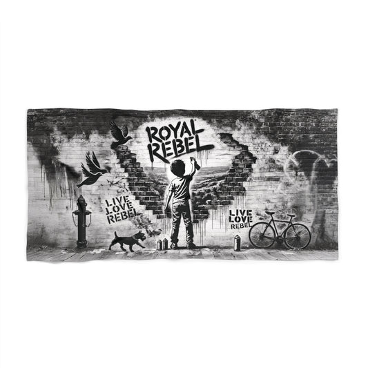 Royal Rebel® Beach Towel - Graffiti Design