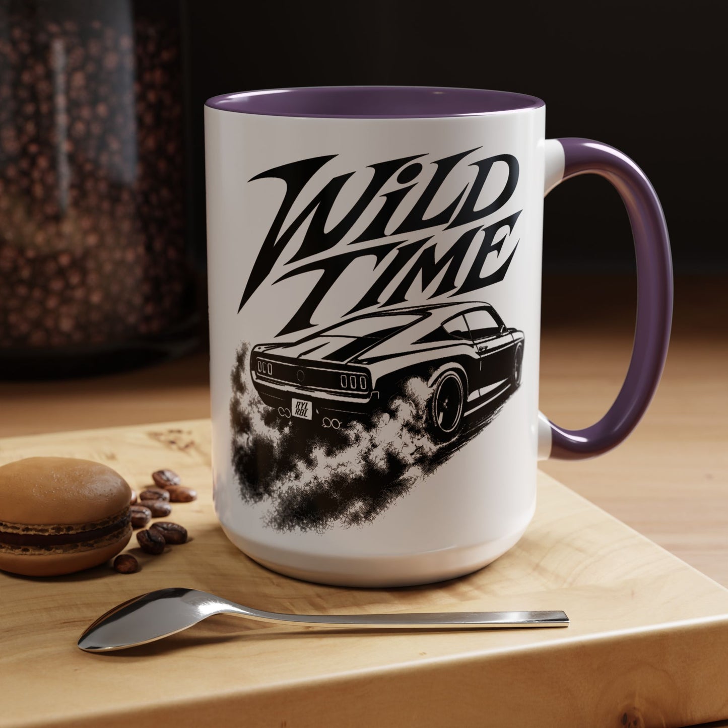 Coffee Mug - 'Wild Time' Muscle Car Accent Mug 15 oz