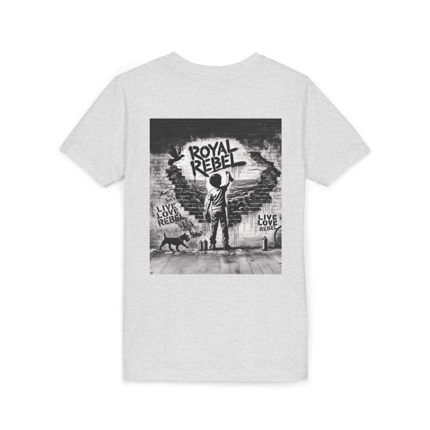 Royal Rebel Youth Tee — Kids' Graphic Skate Streetwear T-Shirt