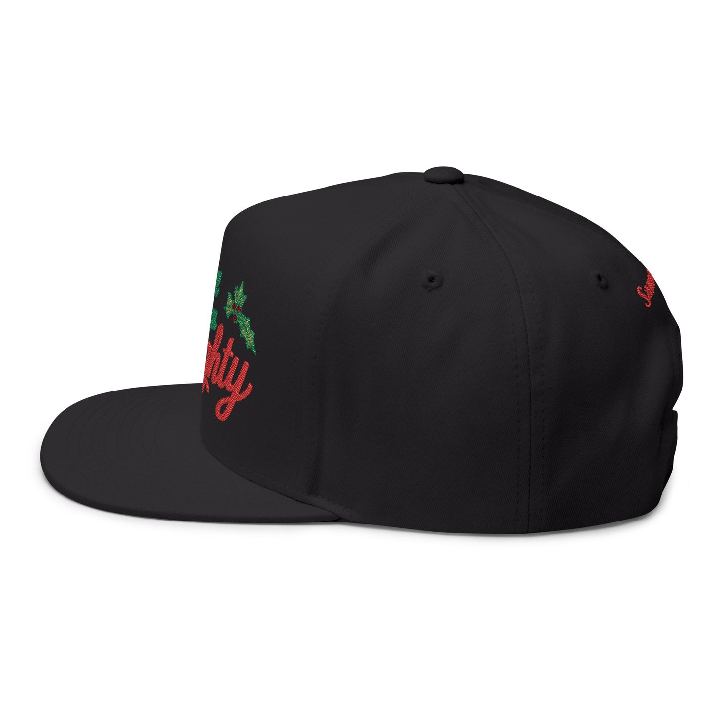 Custom Name Personalized : "I've Been Naughty" Flat Bill Holiday Cap