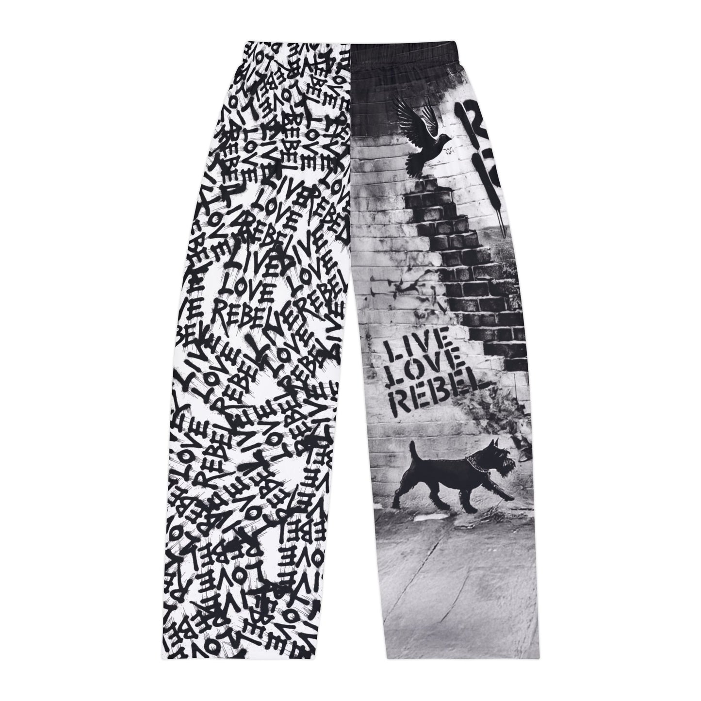 Live Love Rebel™ Men's Pajama Pants - Graffiti-Inspired Lounge Wear