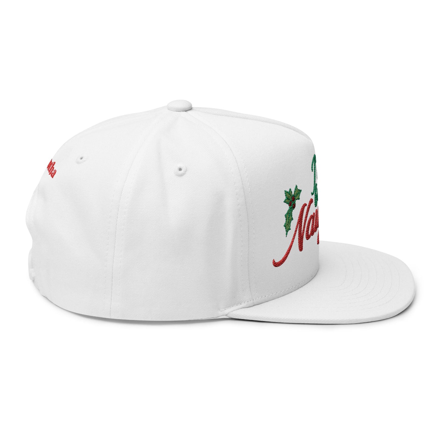 Custom Name Personalized : "I've Been Naughty" Flat Bill Holiday Cap