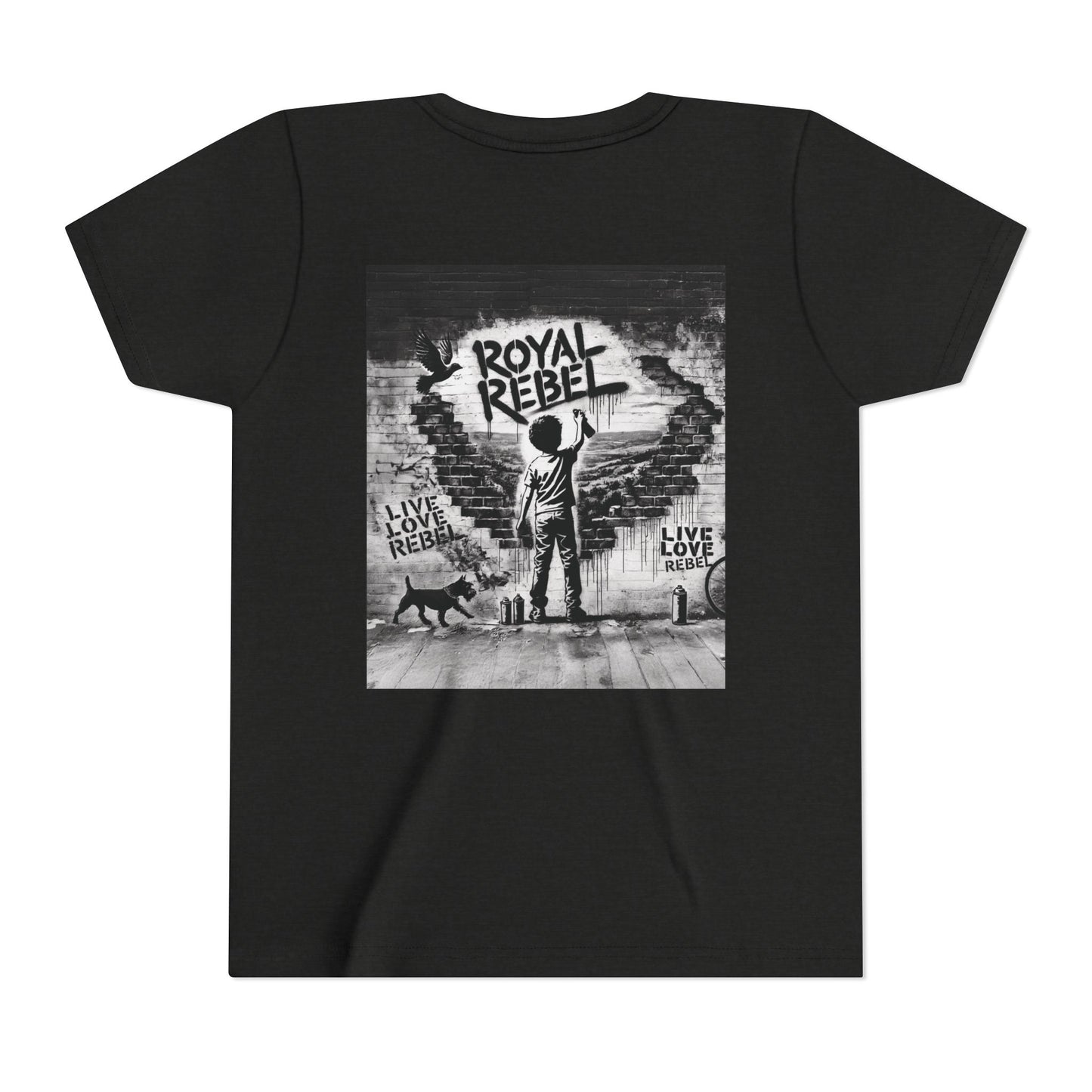 Royal Rebel Youth Tee — Kids' Graphic Skate Streetwear T-Shirt