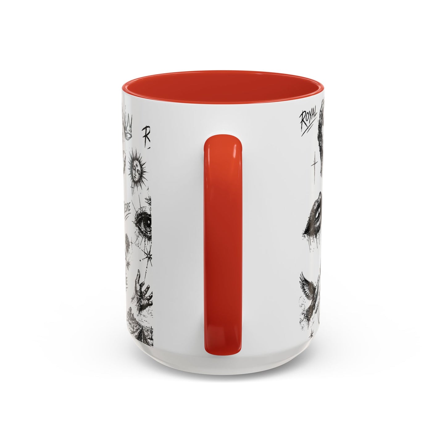 Rebel Sketch Accent Coffee Mug - Bold Statement Drinkware for Coffee Lovers