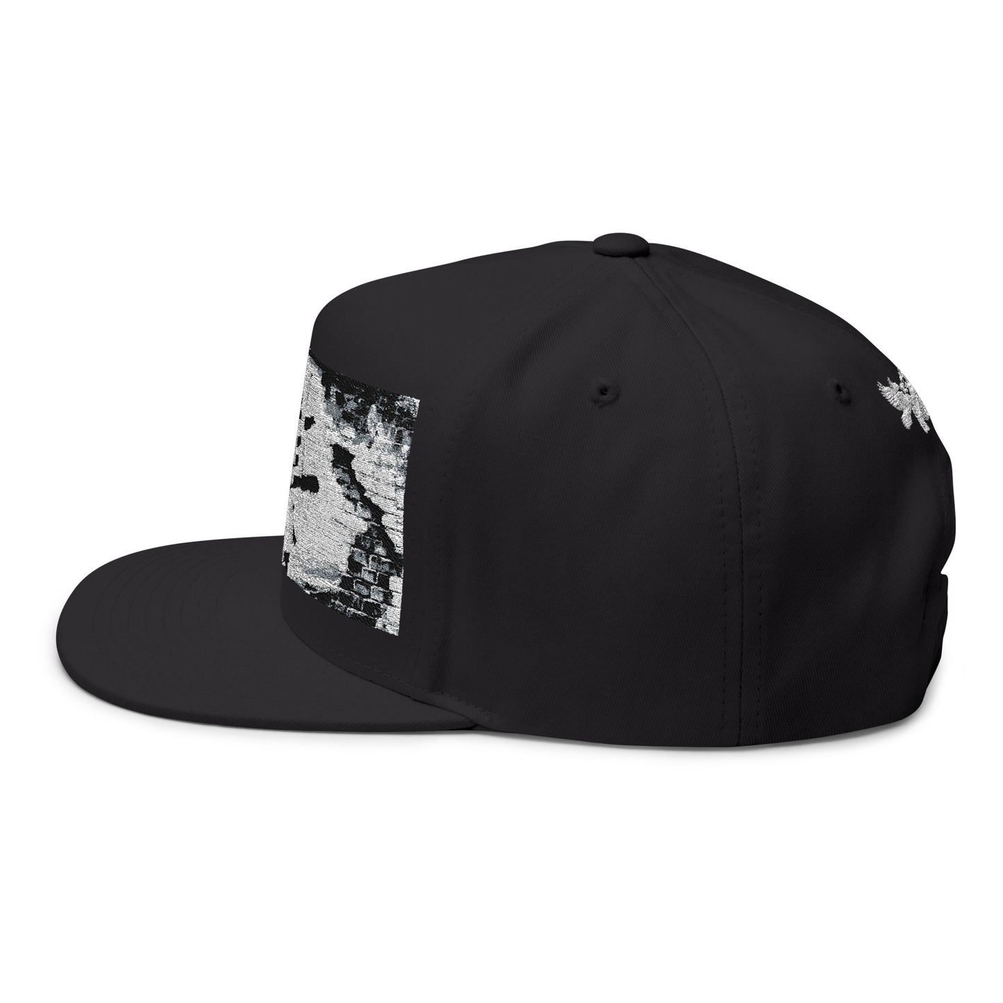 Royal Rebel® Embroidered Flat Bill Cap - Graffiti Wall