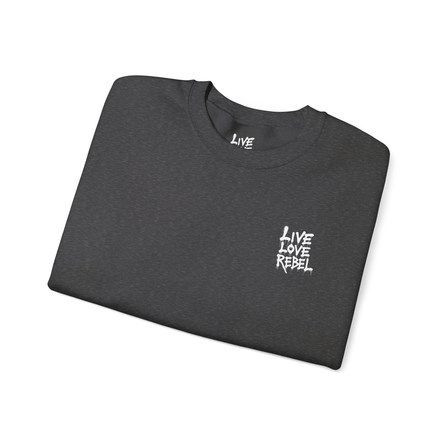 Royal Rebel® Unisex Crewneck Sweatshirt - Live Love Rebel™ Graphic
