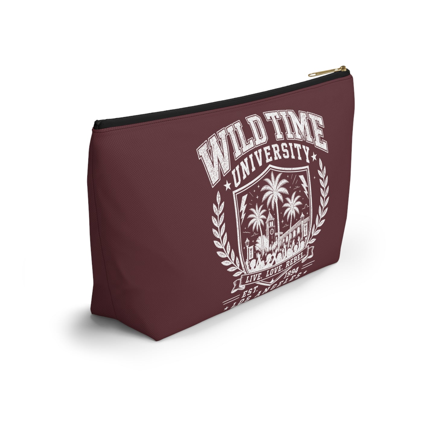 Wild Time™ University Maroon Accessory Pouch - Travel Zip Bag