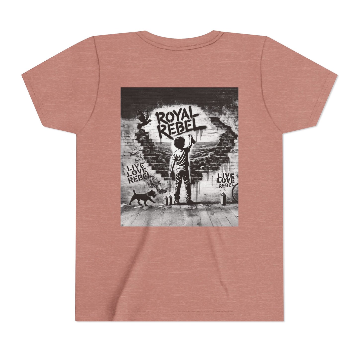 Royal Rebel Youth Tee — Kids' Graphic Skate Streetwear T-Shirt