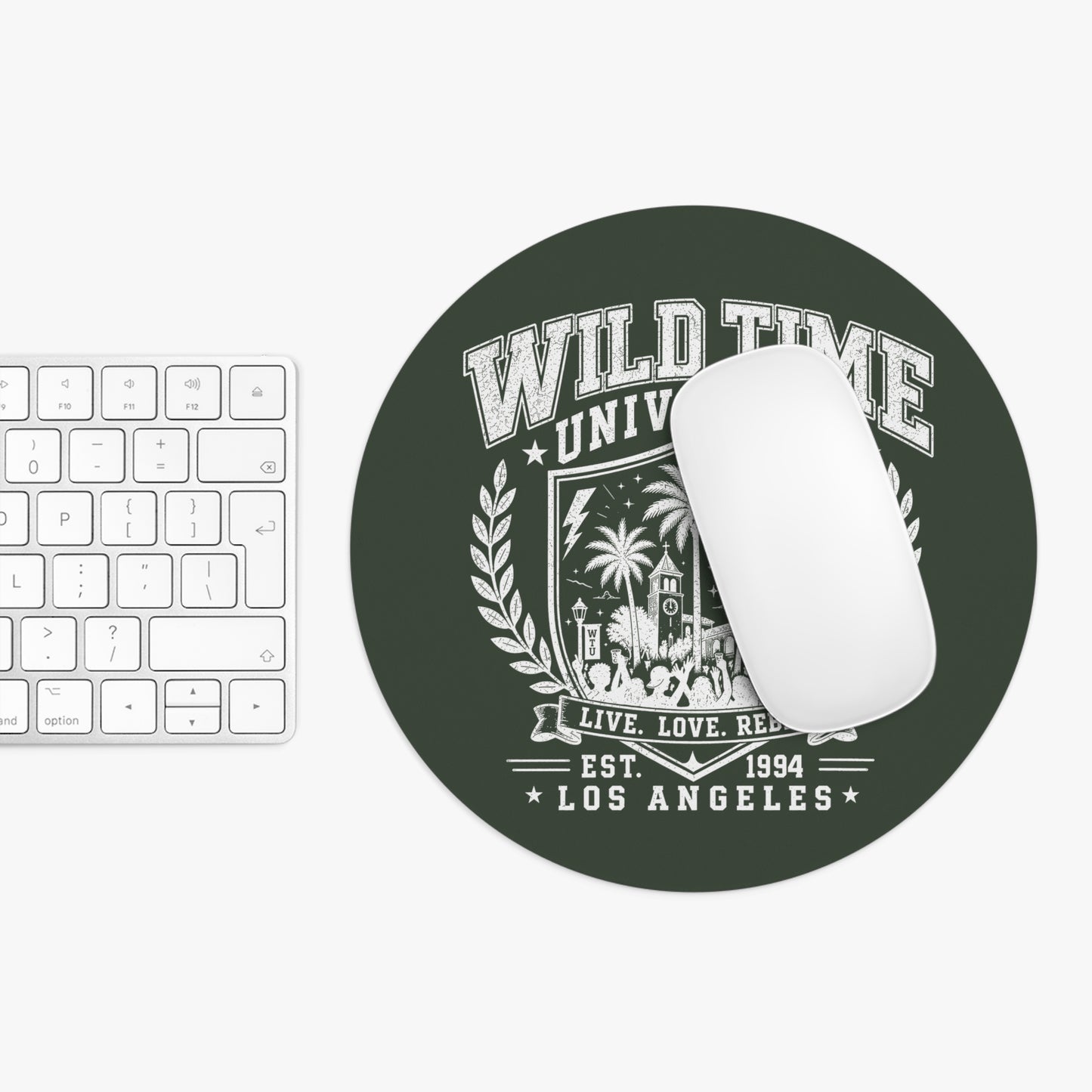 Wild Time™ University - Hunter Green Mouse Pad - Stylish & Durable