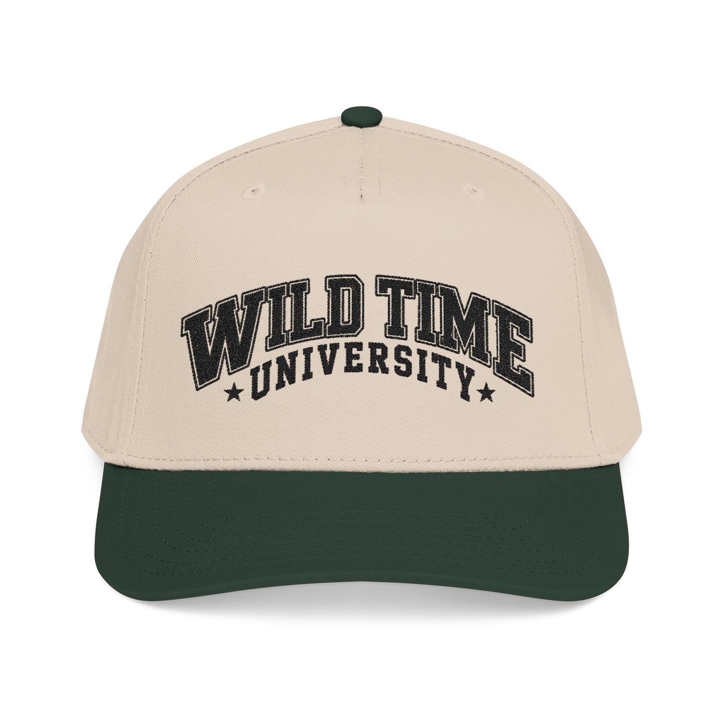 Wild Time™ University Baseball Cap - Retro Collegiate Snapback