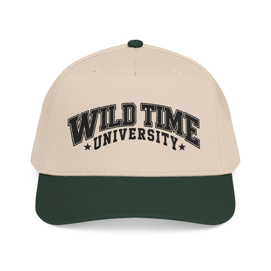 Wild Time™ University Baseball Cap - Retro Collegiate Snapback