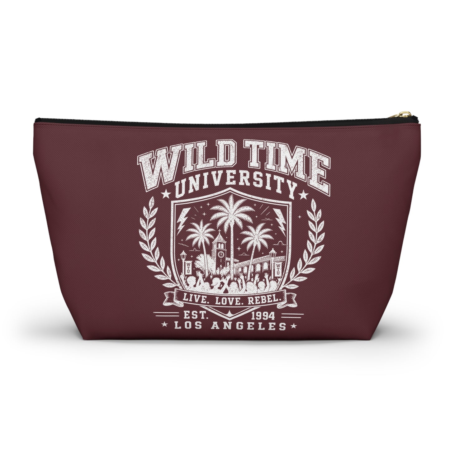 Wild Time™ University Maroon Accessory Pouch - Travel Zip Bag