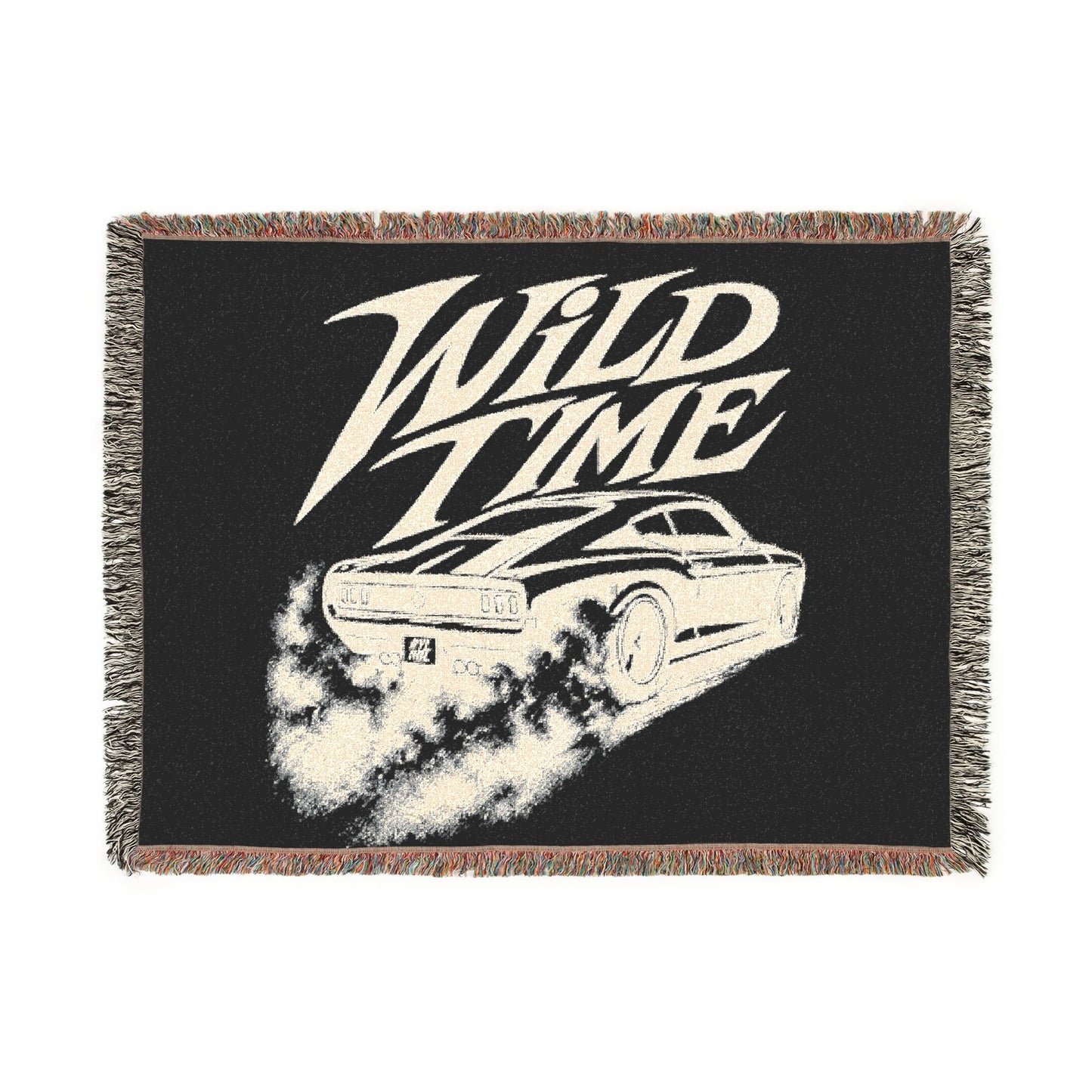 Woven Blanket - Wild Time™ Retro Muscle Car Throw Blanket