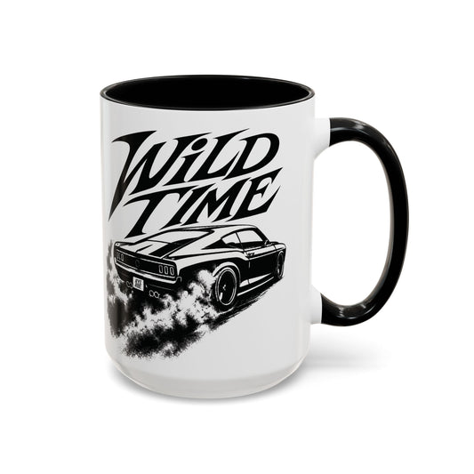 Coffee Mug - 'Wild Time' Muscle Car Accent Mug 15 oz