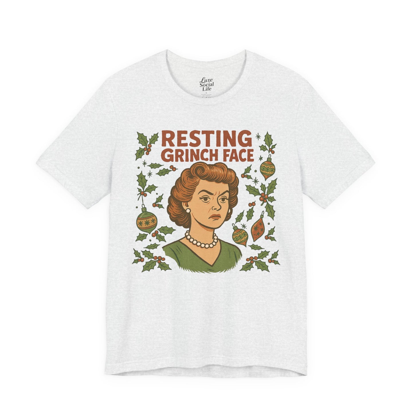 Resting Grinch Face Woman - Unisex Jersey Tee