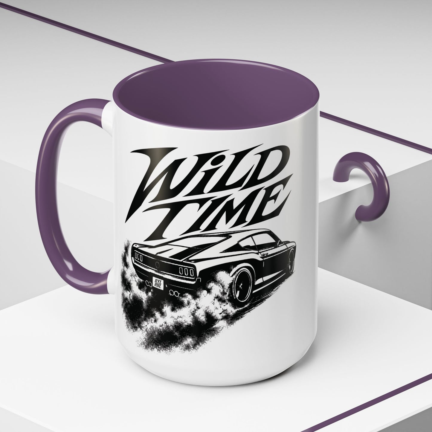 Coffee Mug - 'Wild Time' Muscle Car Accent Mug 15 oz
