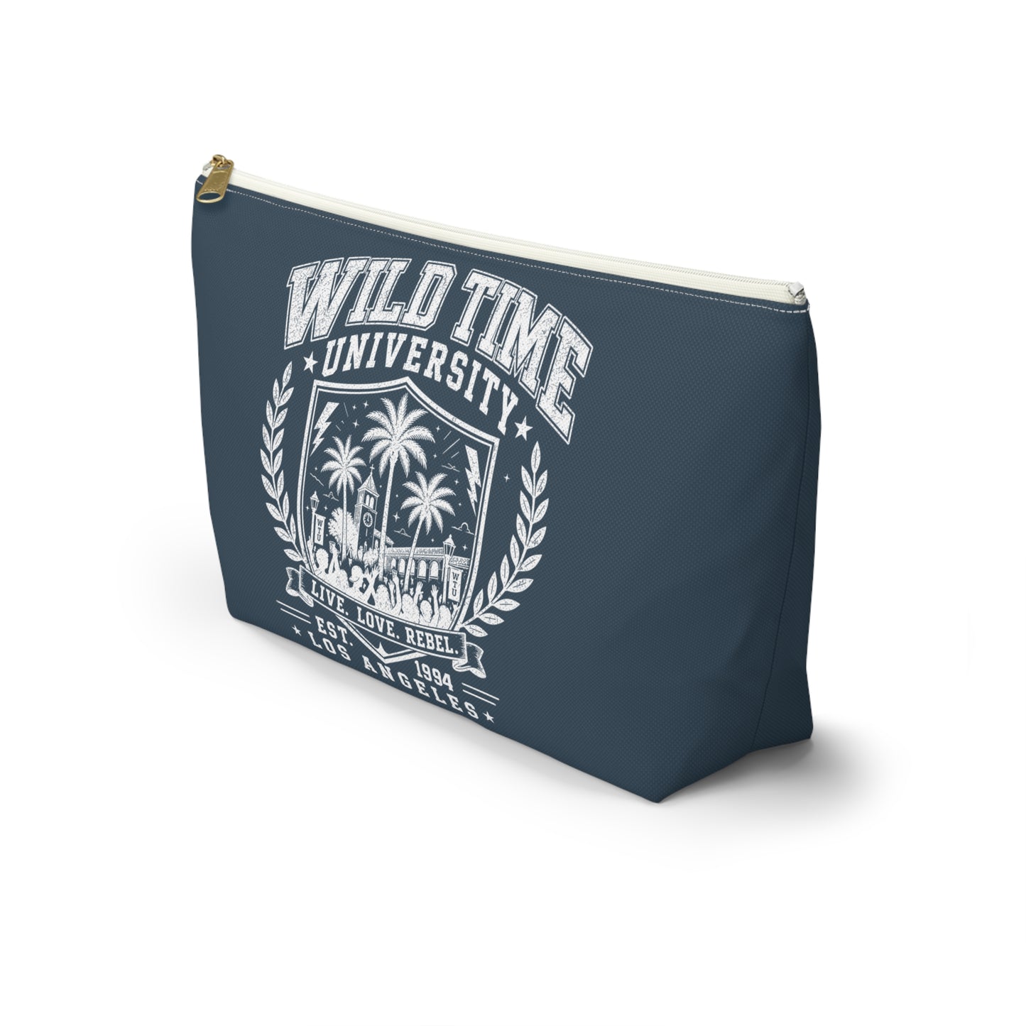 Wild Time™ University Navy Accessory Pouch - Travel Zip Bag