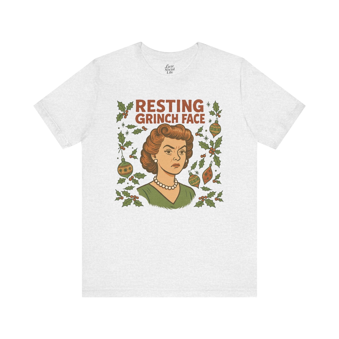 Resting Grinch Face Woman - Unisex Jersey Tee