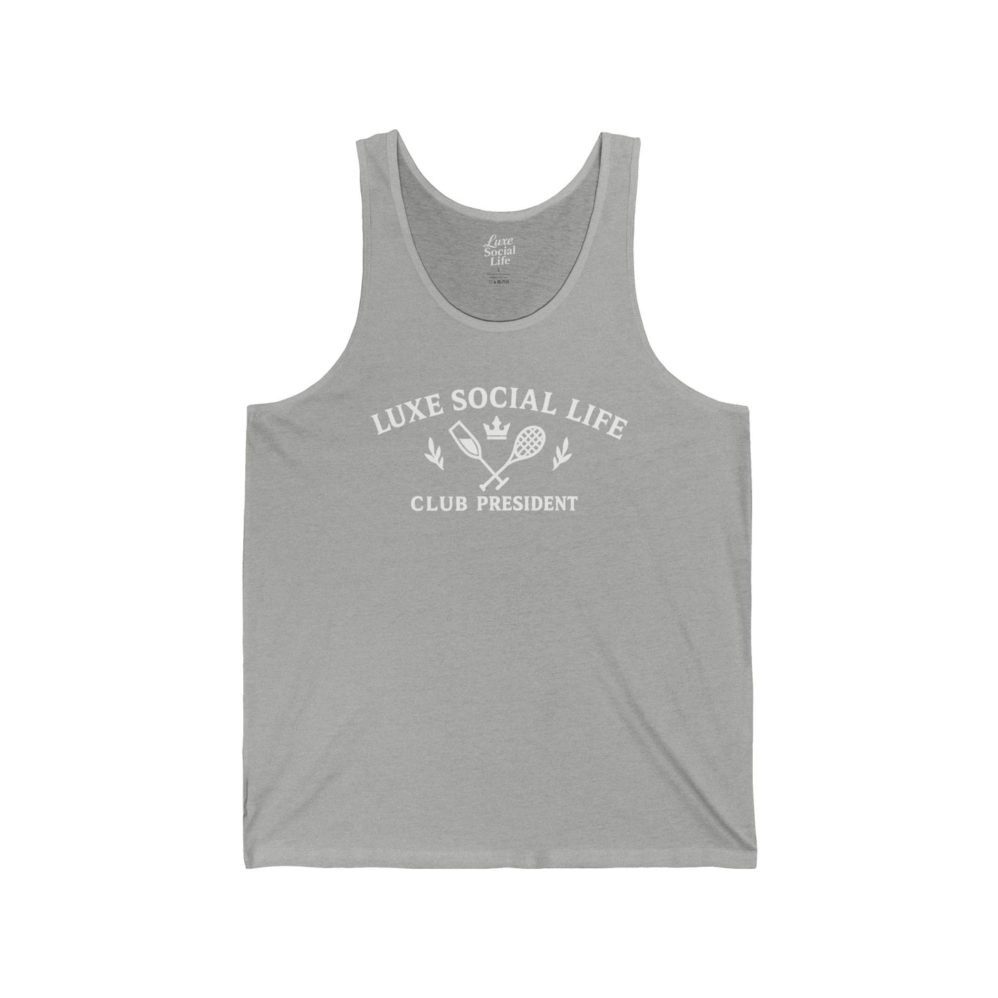 "Club President" Luxe Social Life™  - Unisex Tank Top