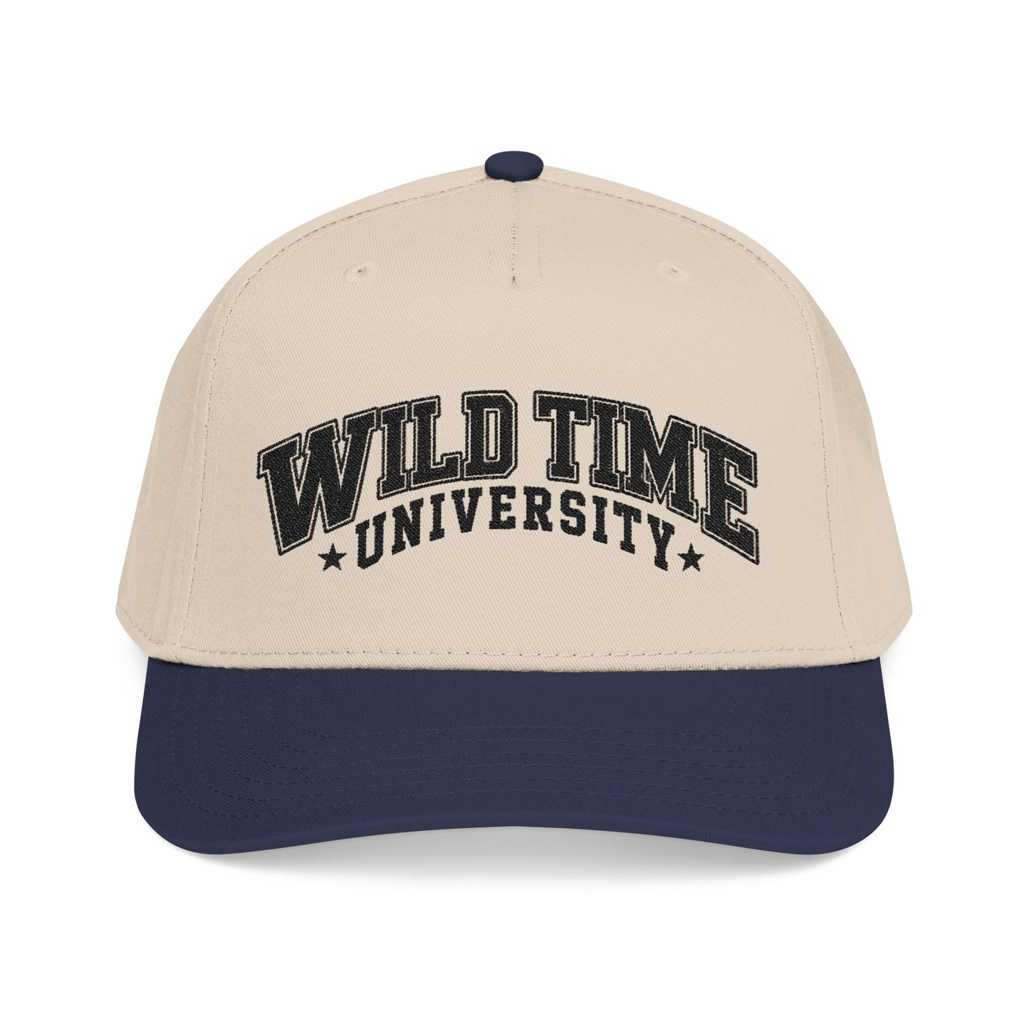 Wild Time™ University Baseball Cap - Retro Collegiate Snapback