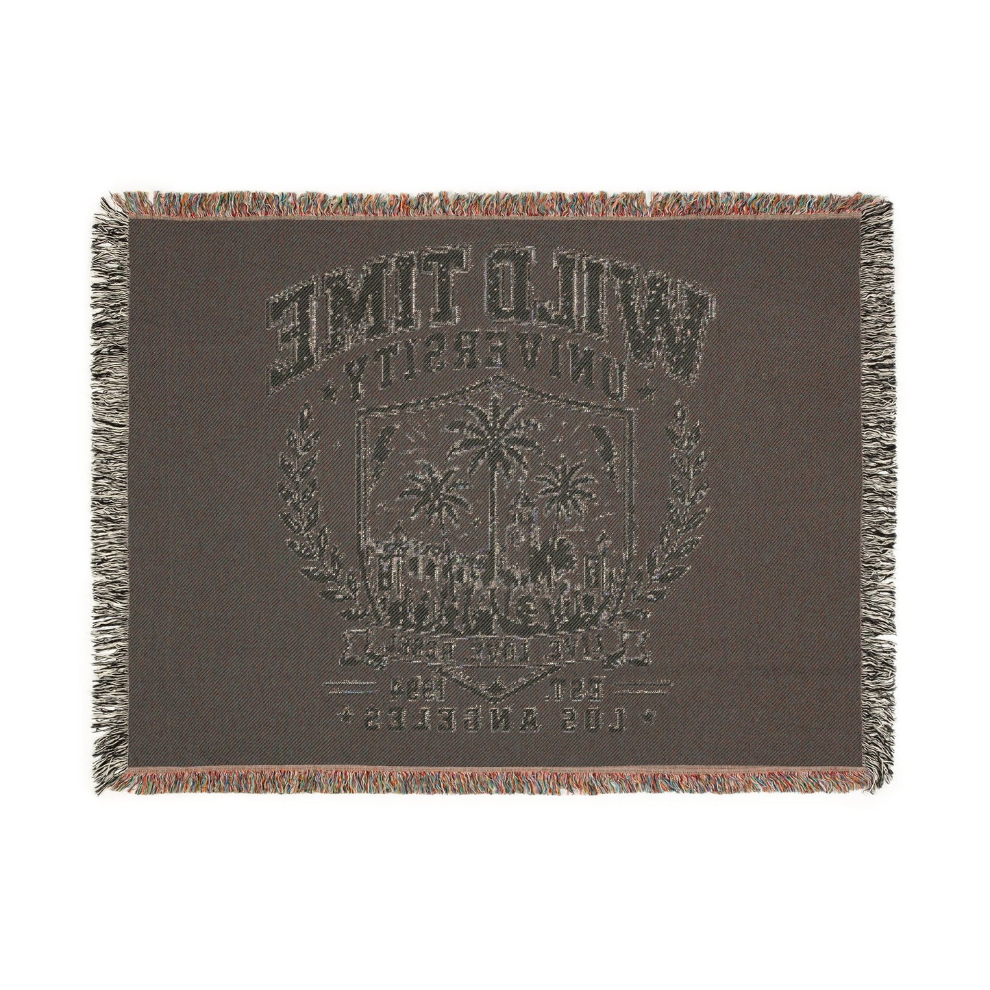 Wild Time™ University Woven Blanket - Cozy Art for the Bold Soul