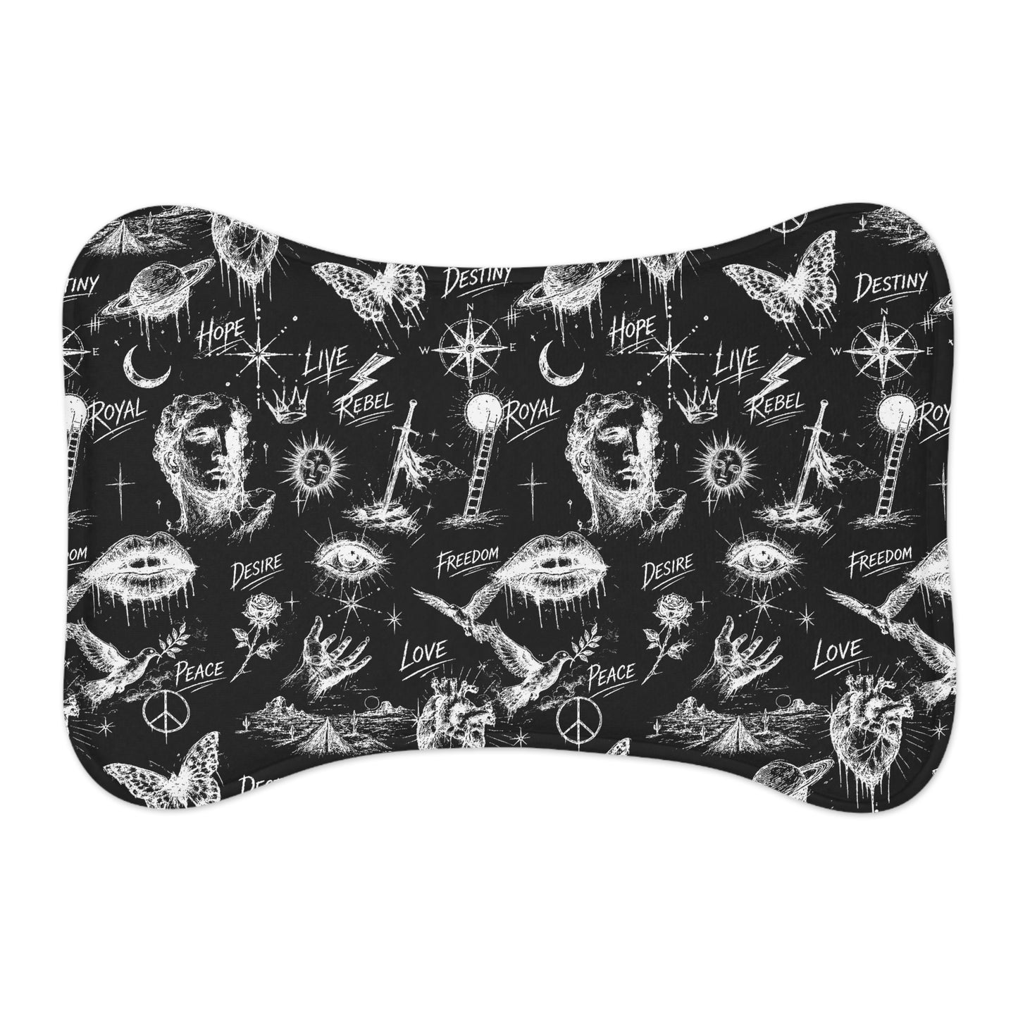 Rebel Sketch - Pet Feeding Mat