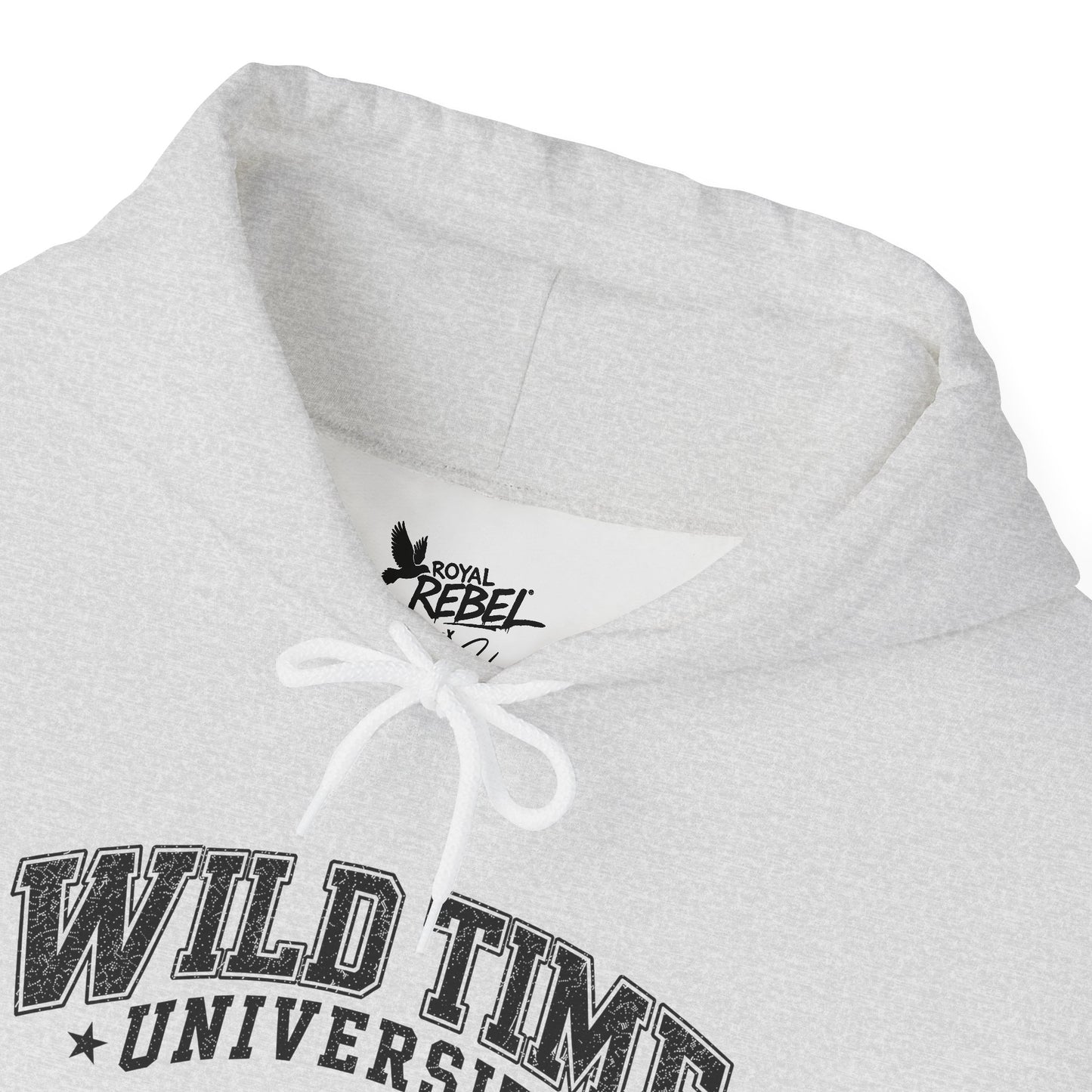 Wild Time™ University Unisex Hoodie - College Inspired Graphic Sweatshirt for the Rebel at Heart