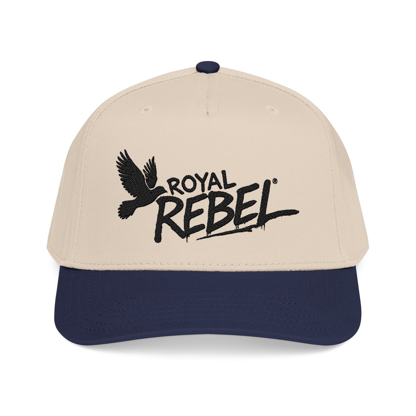 Royal Rebel® Embroidered Mid Profile Baseball Cap