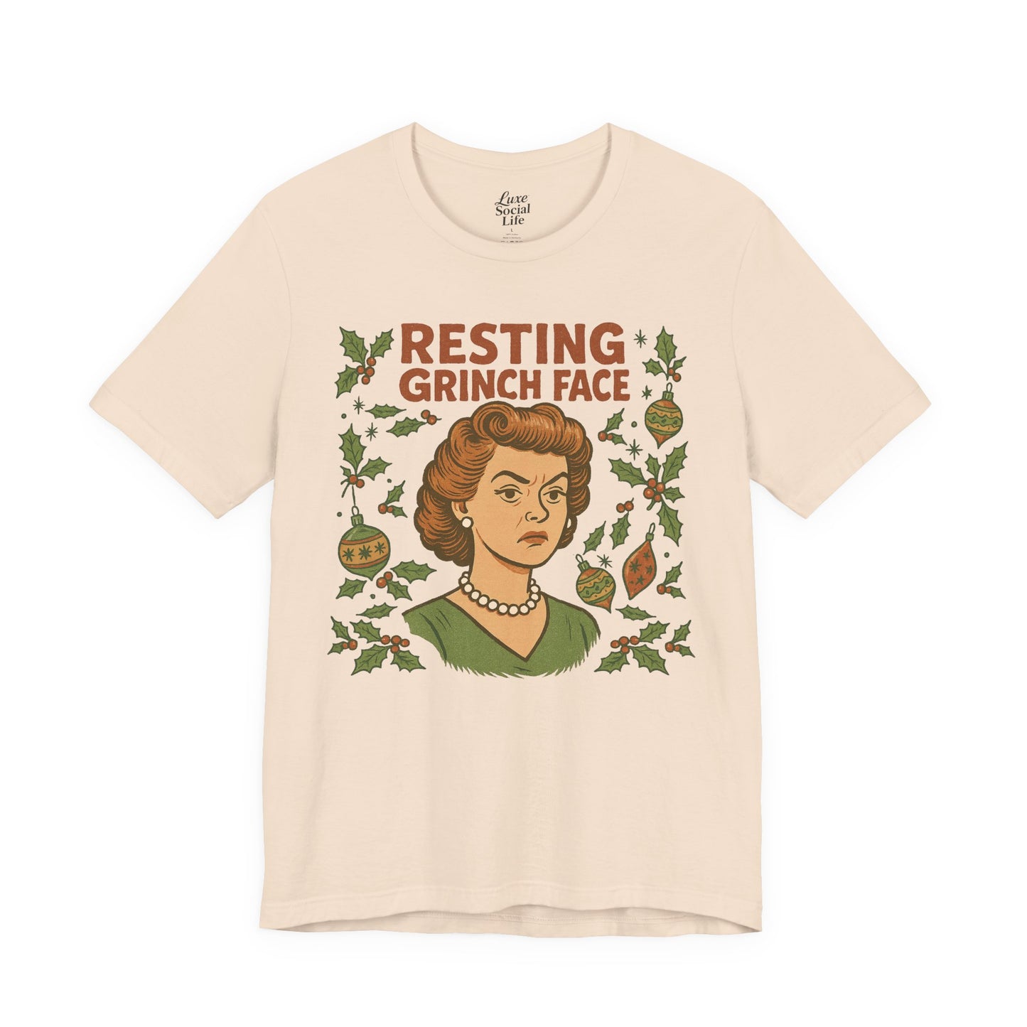 Resting Grinch Face Woman - Unisex Jersey Tee