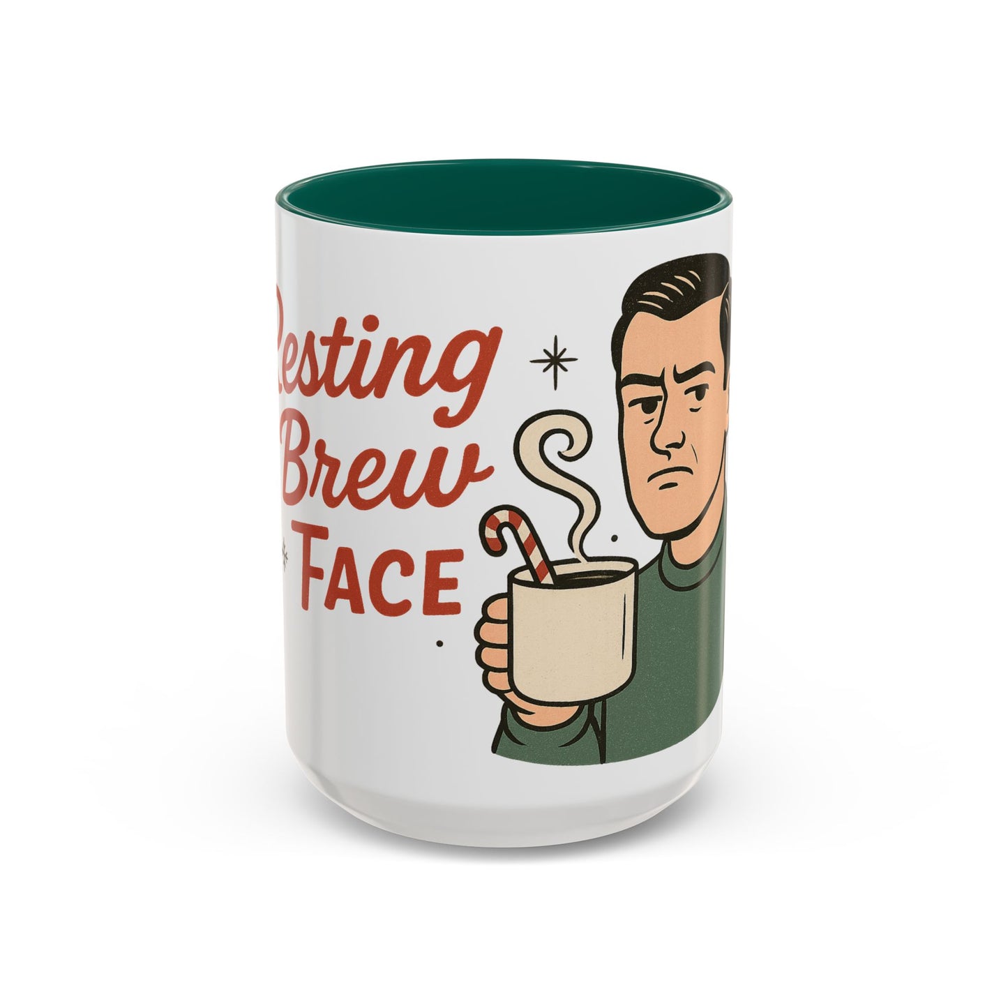 Festive Holiday Mug - "Resting Brew Face"
