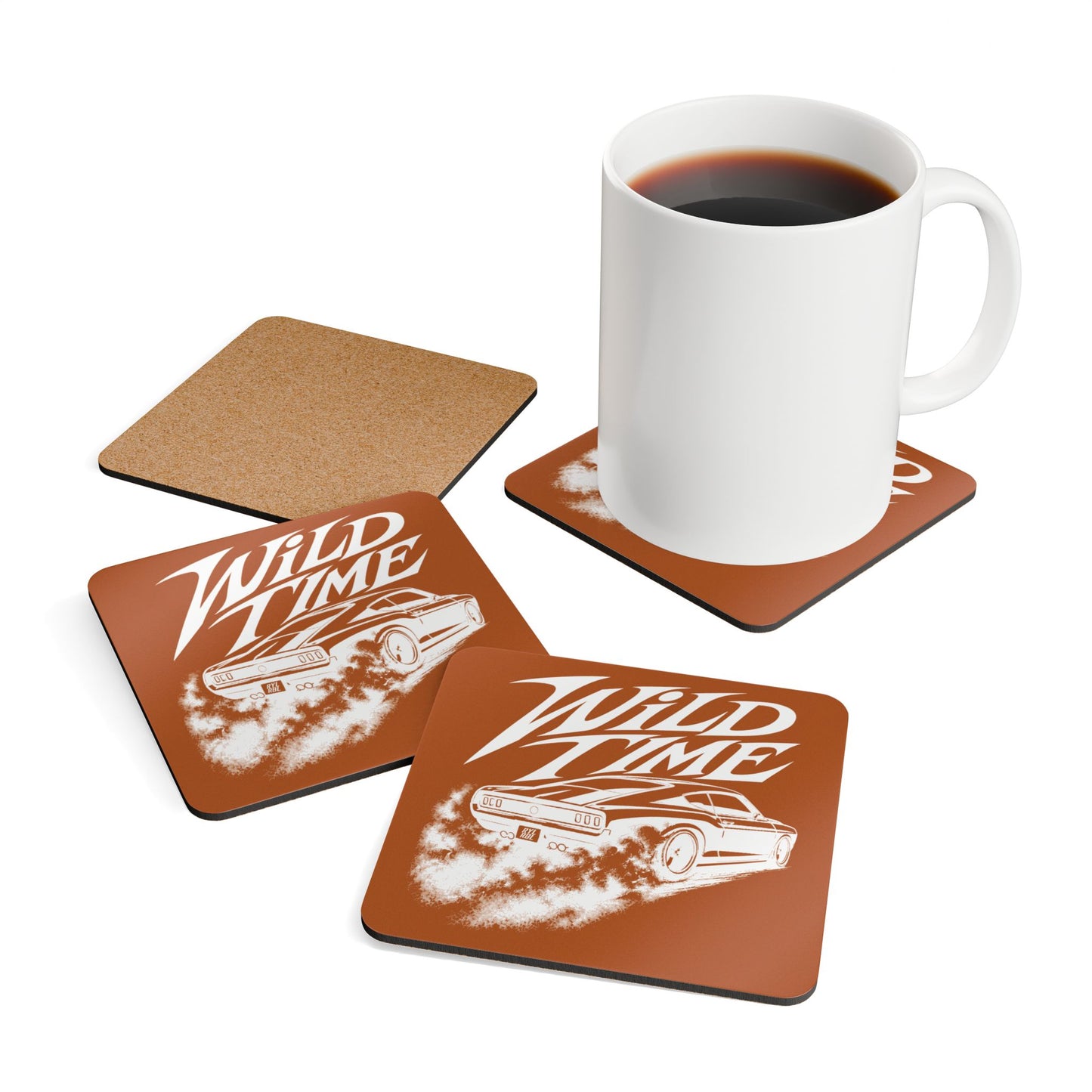 Wild Time™ Street Racer - 4 Piece Coaster Set