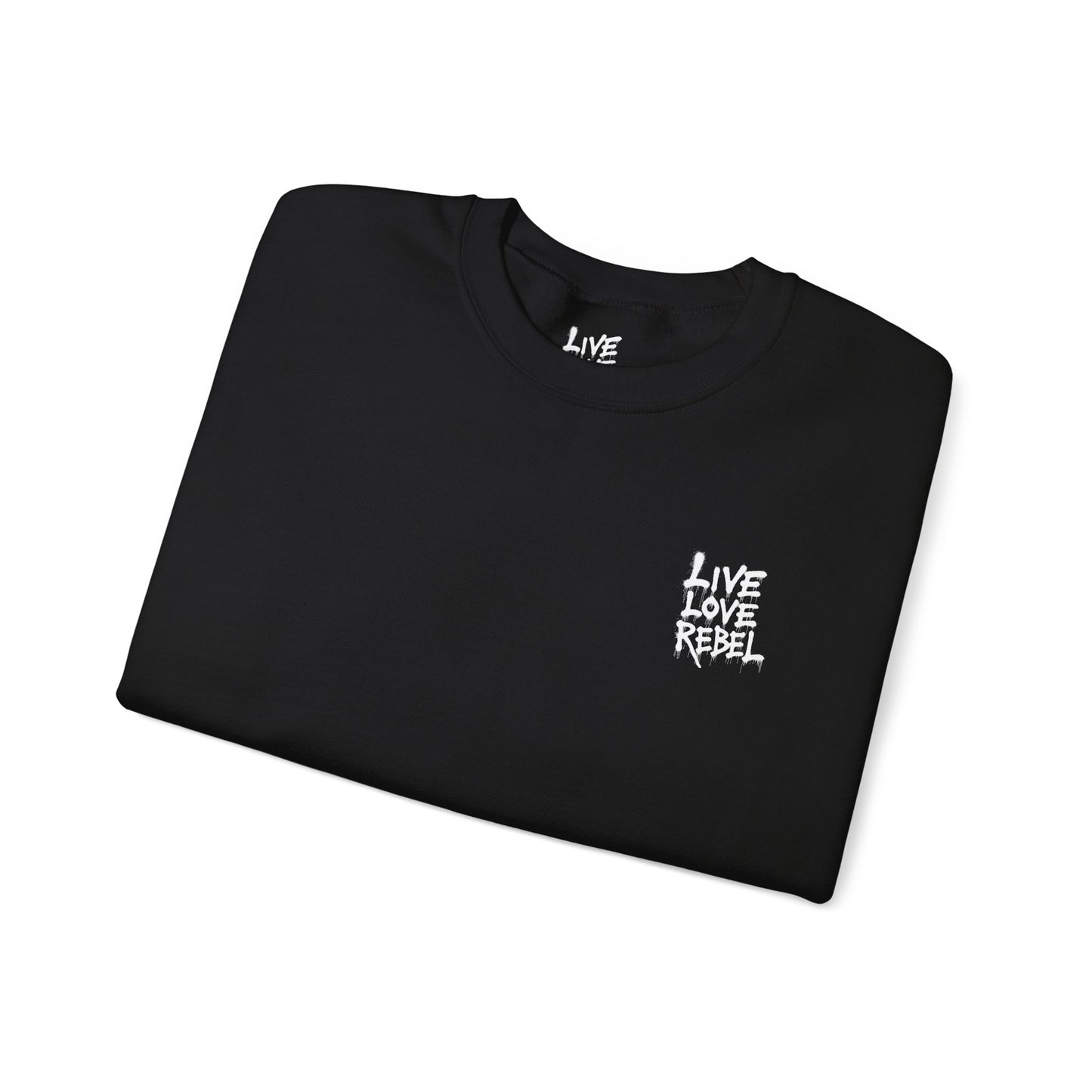Royal Rebel® Unisex Crewneck Sweatshirt - Live Love Rebel™ Graphic