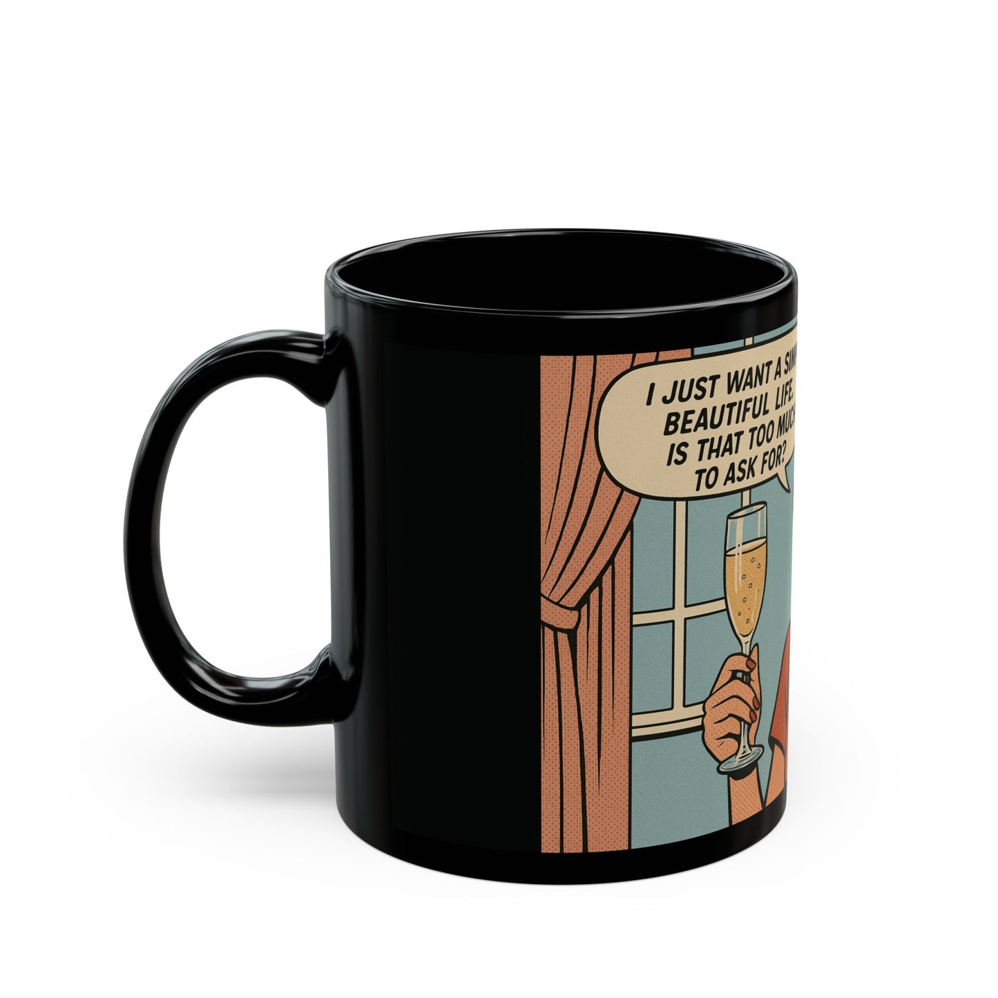 "Simple Beautiful Life" Mug - Cheeky Vintage Design - Fun Gift!