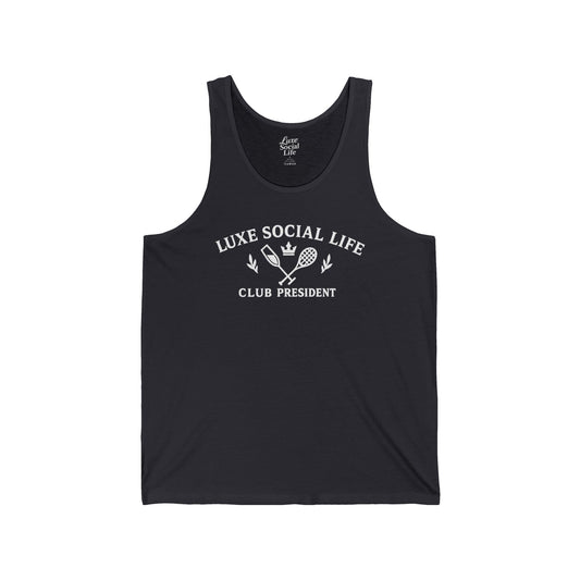 "Club President" Luxe Social Life™  - Unisex Tank Top