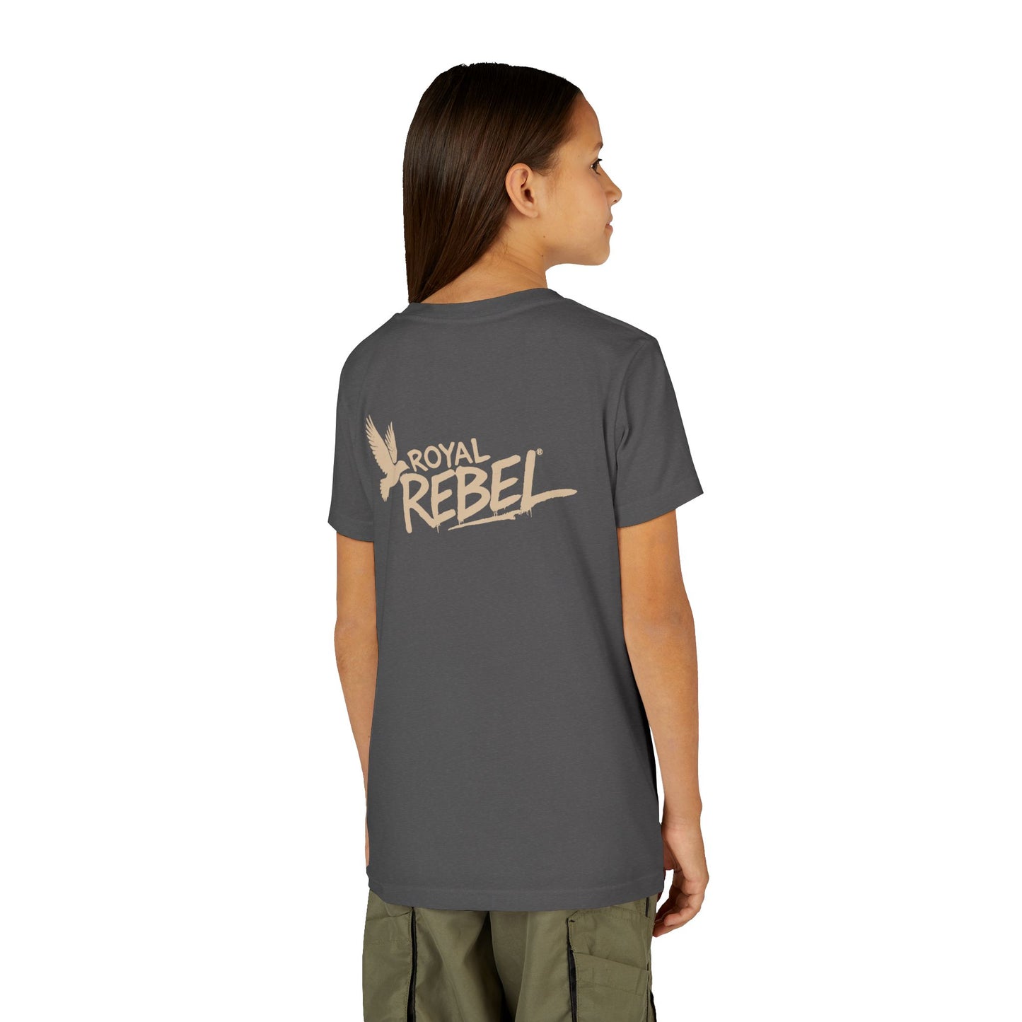 Royal Rebel Fly Youth Tee — Kids' Graphic Skate Streetwear T-Shirt
