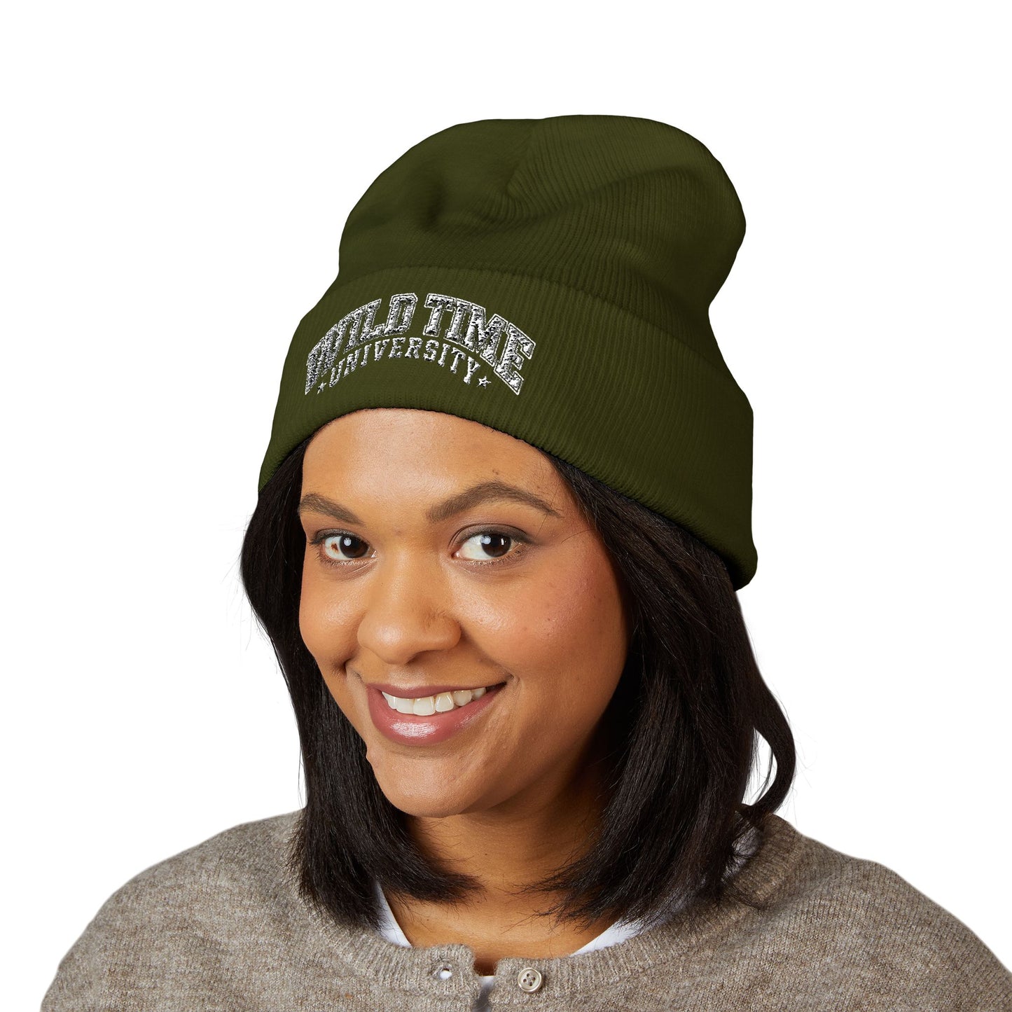 Wild Time™ University" Unisex Classic Cuffed Beanie - Embroidered