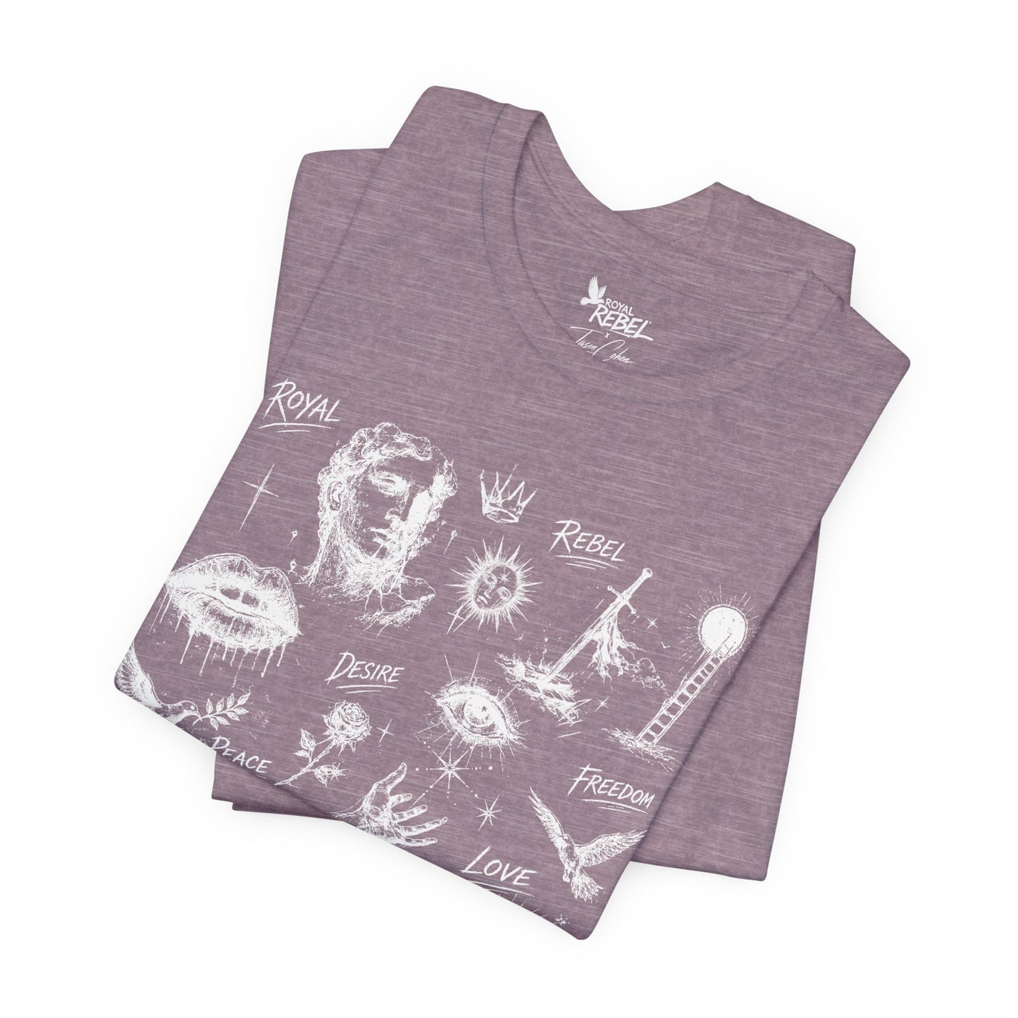 Rebel Sketch Tee - Edgy Unisex Jersey Tee for Rebel Minds