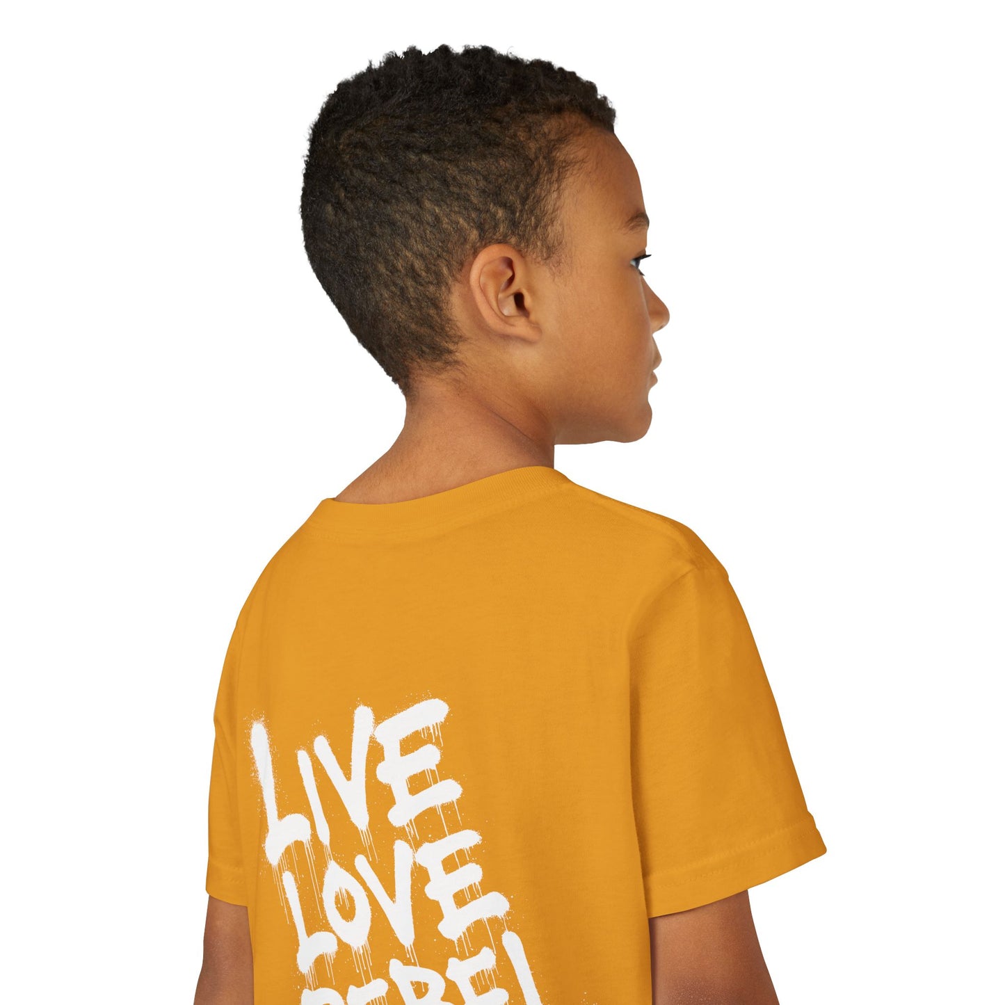 Live Love Rebel Youth Tee — Kids' Graphic Skate Streetwear T-Shirt