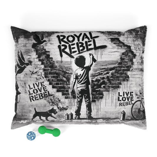 Rebel Street Art Pet Bed — 'Royal Rebel' Graffiti Design